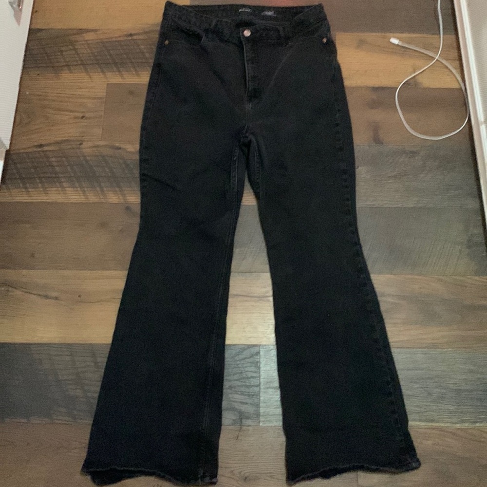 old navy black flare jeans